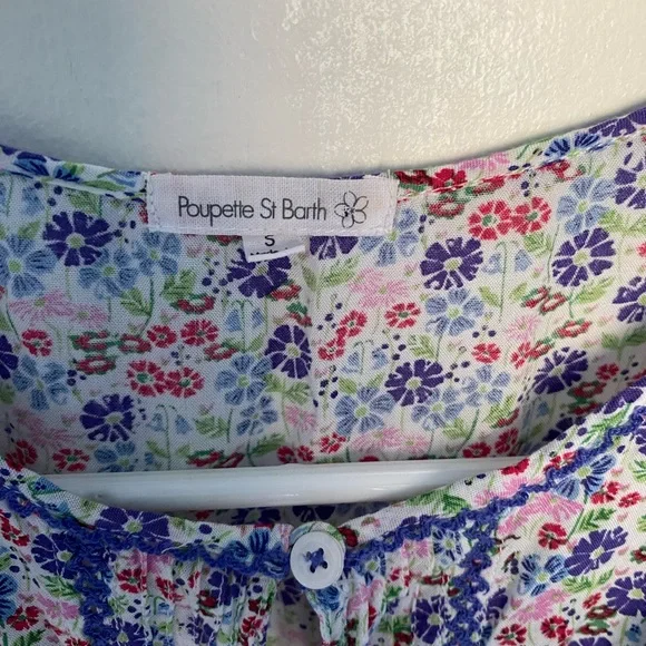 Poupette St. Barth Bambi Mini Dress Swim Cover-up Size Small - Picture 4 of 9